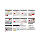 Screenshot of the 2025-26 school calendar